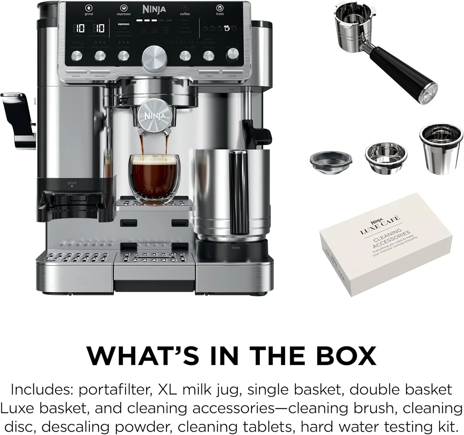 Ninja Luxe Café Pro Series, Espresso Machine, Drip Coffee, Cold Brew