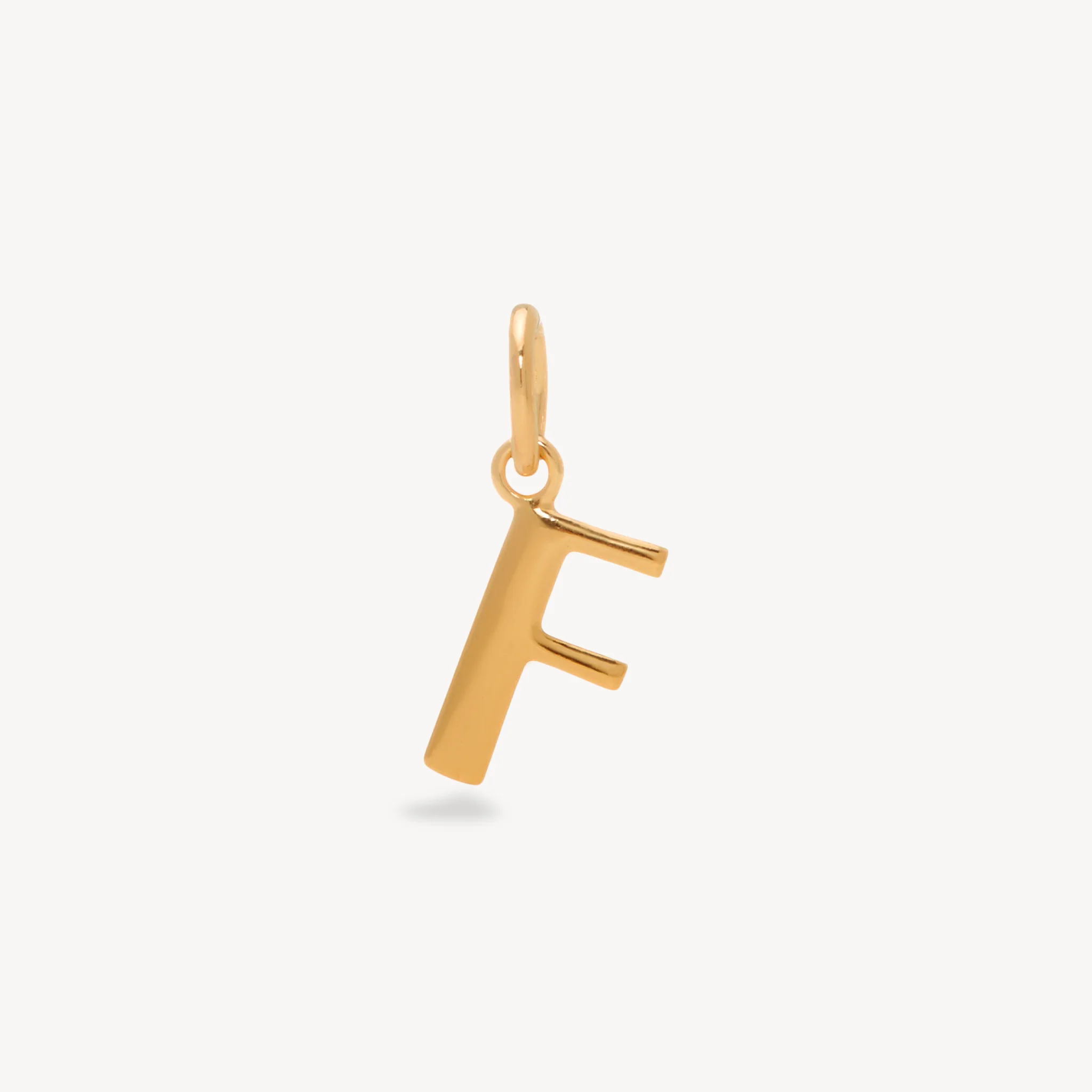 14k Gold Vermeil Letter Charm