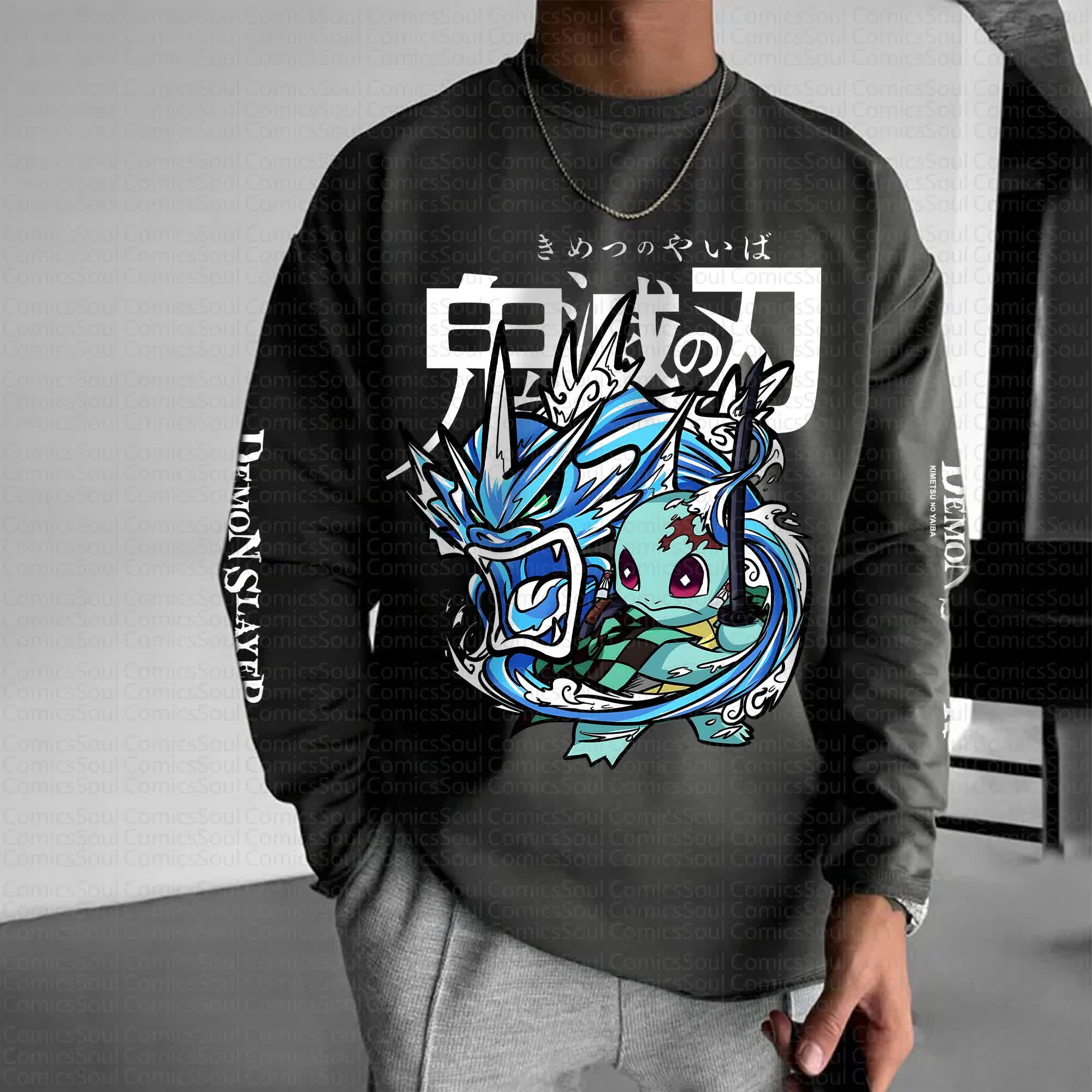 Unisex “Comicssoul X Comicssoul” Anime Graphic Streetwear Vintage Long-Sleeved T-shirt