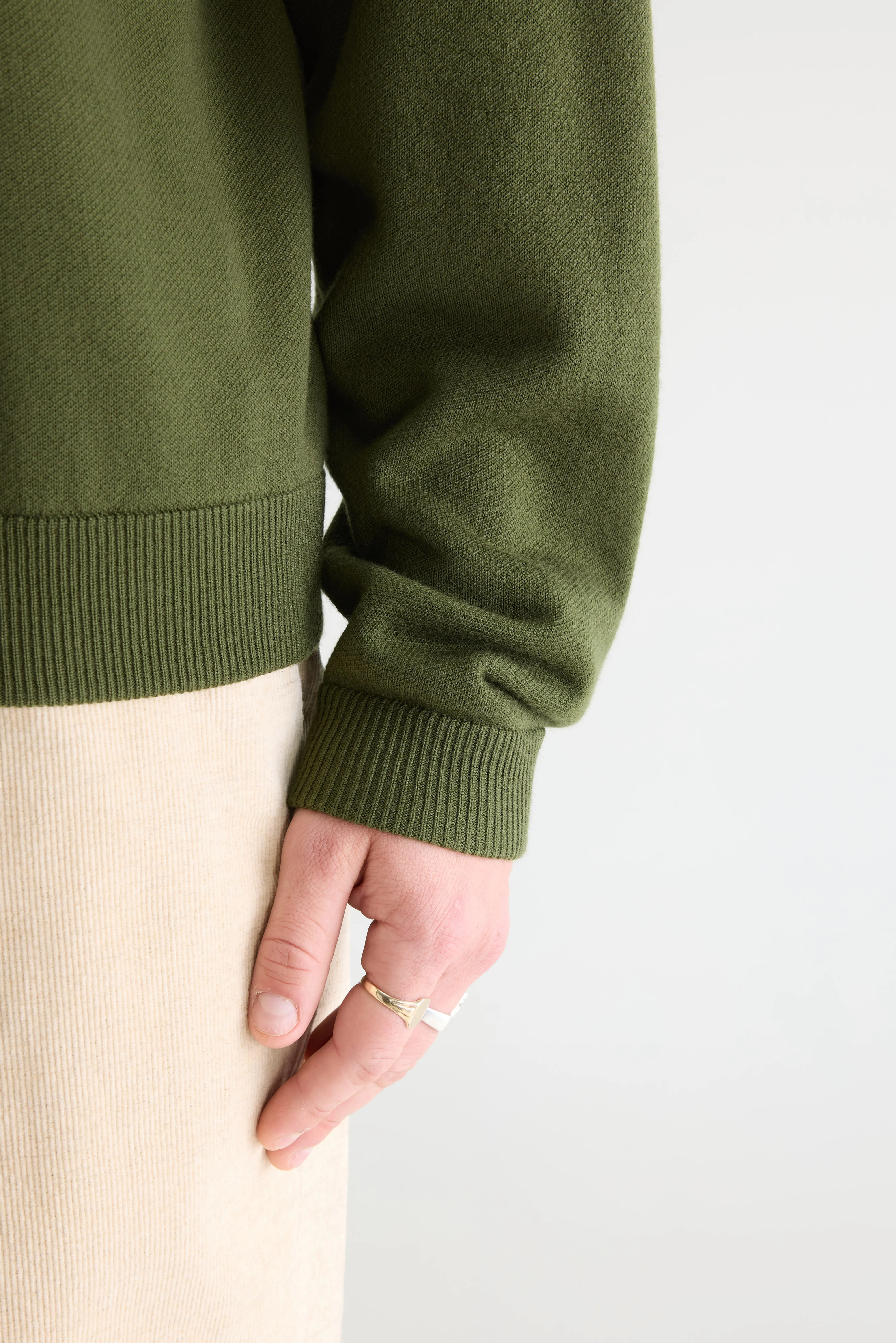 Bellerose Siamo crewneck sweater (261 / M / MILITARY)