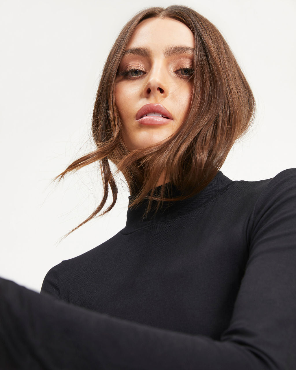 Day To Day Turtleneck Knit Top - Black - Se7enfashion
