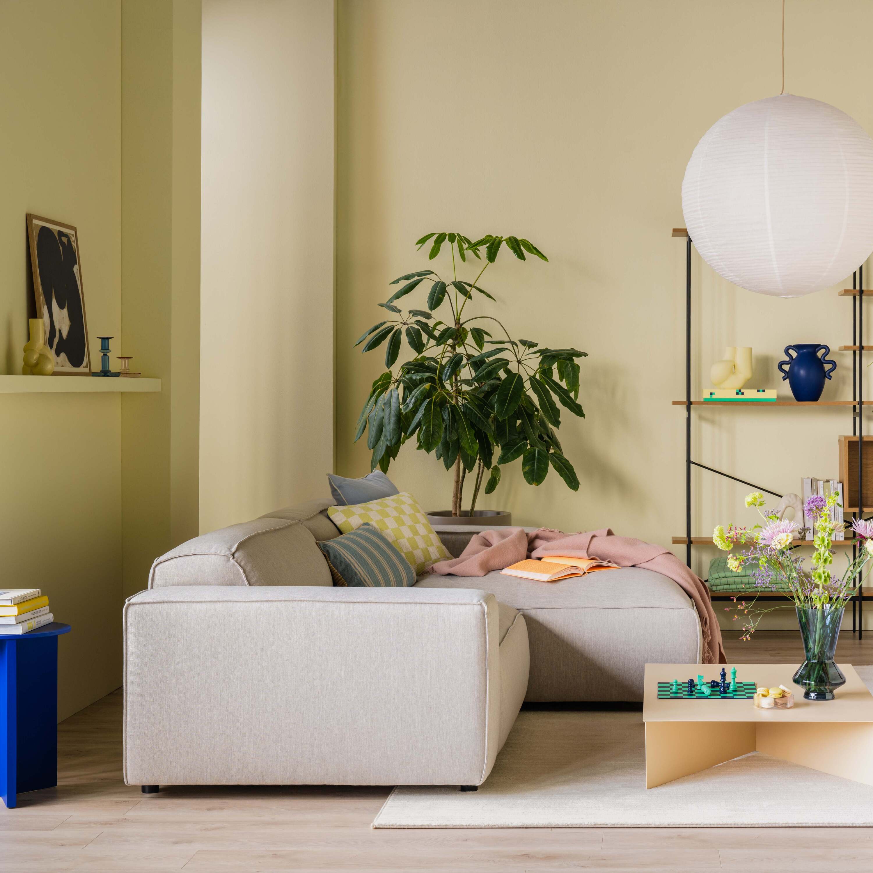 by fonQ Chunky Hoekbank met Chaise Longue Rechts - Beige