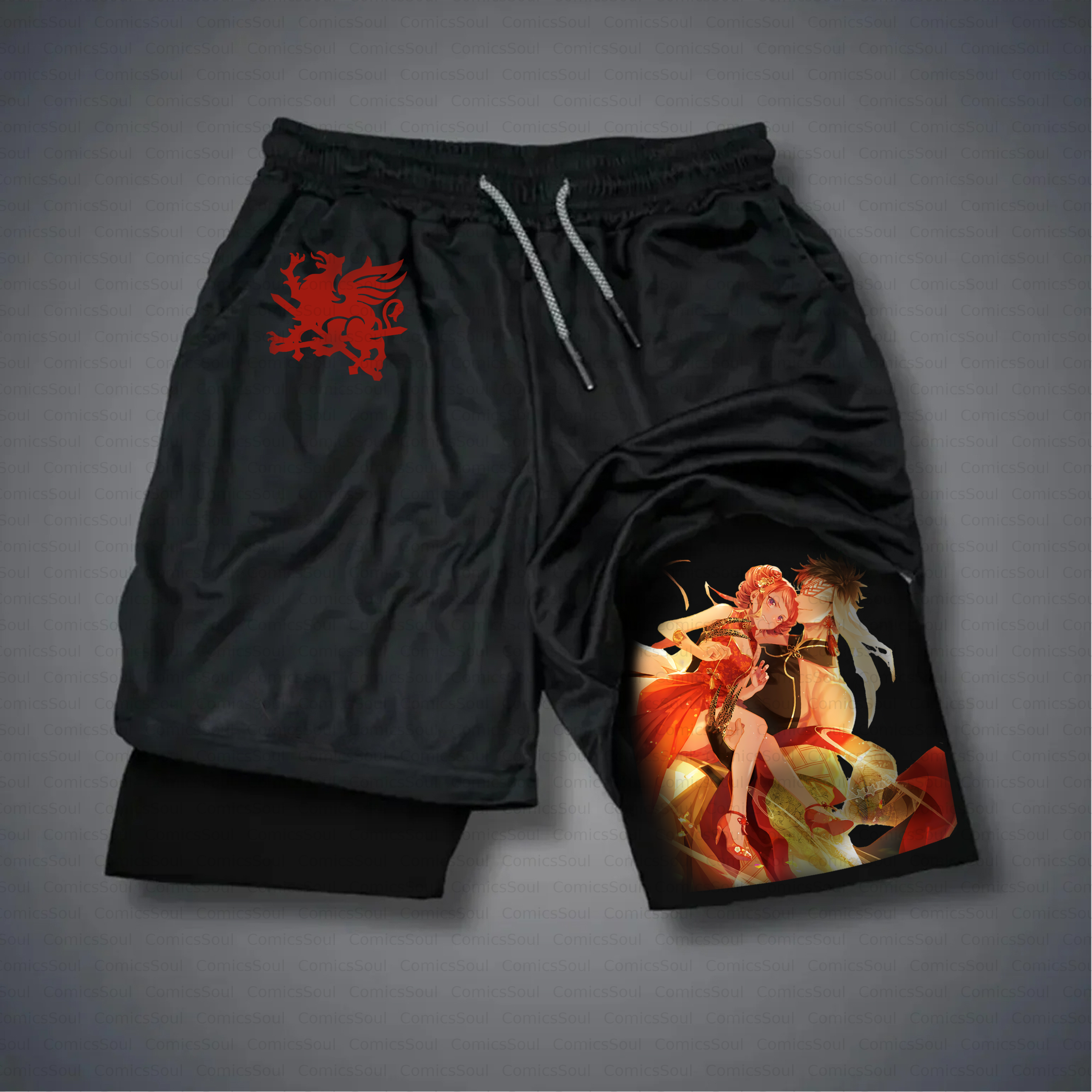 Unisex Casual Anime Style Shorts