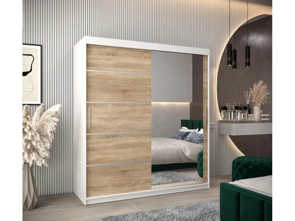 ARMARIO Jmmhogar 2 DE PUERTAS CORREDERAS 200/180/62 2 puertas (blanco/Jmmhogar)