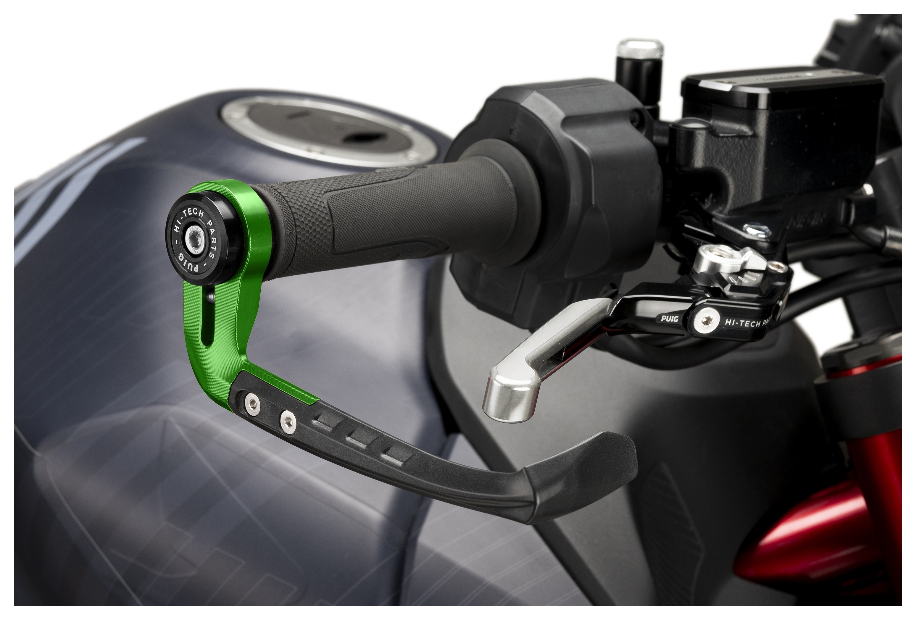 SportsBikeShop Puig Raw Brake Lever Protector Green [Open Box]
