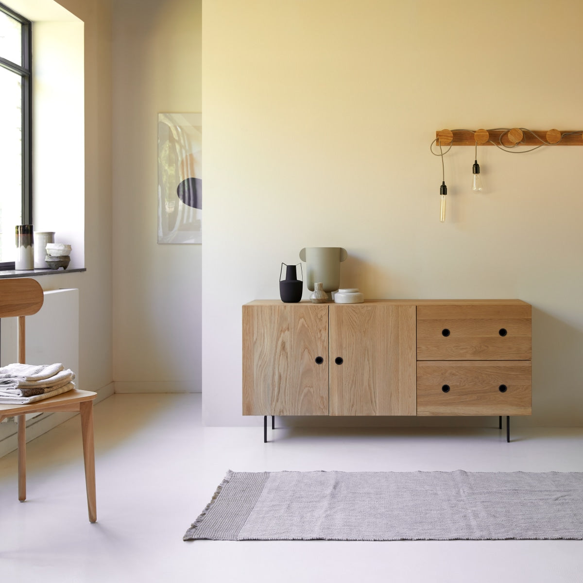 Tikamoon - Jeanne - Massief eikenhouten buffet 150 cm