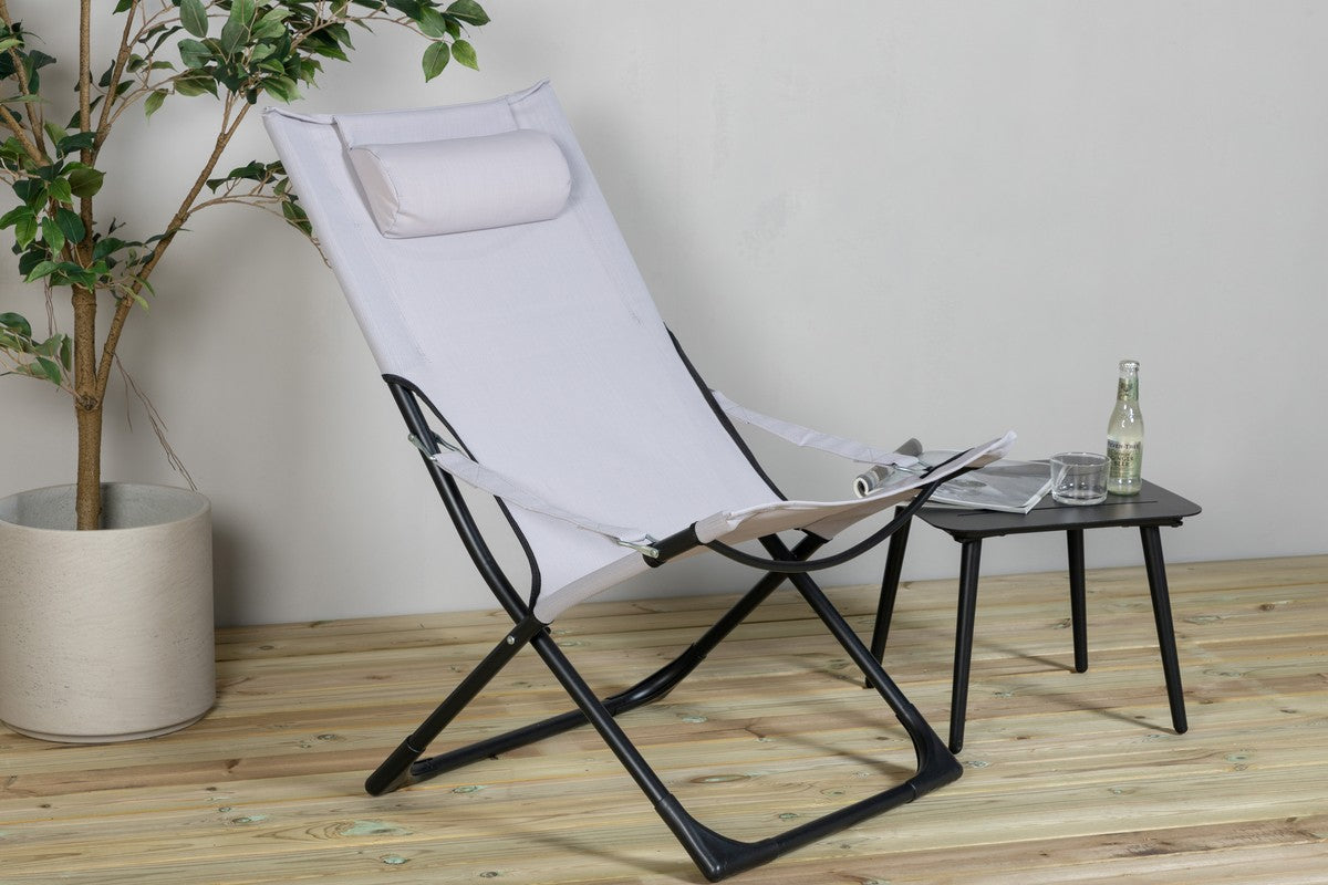 Rebellenclub Nico Loungestoel - Set van 2 - Lichtgrijs