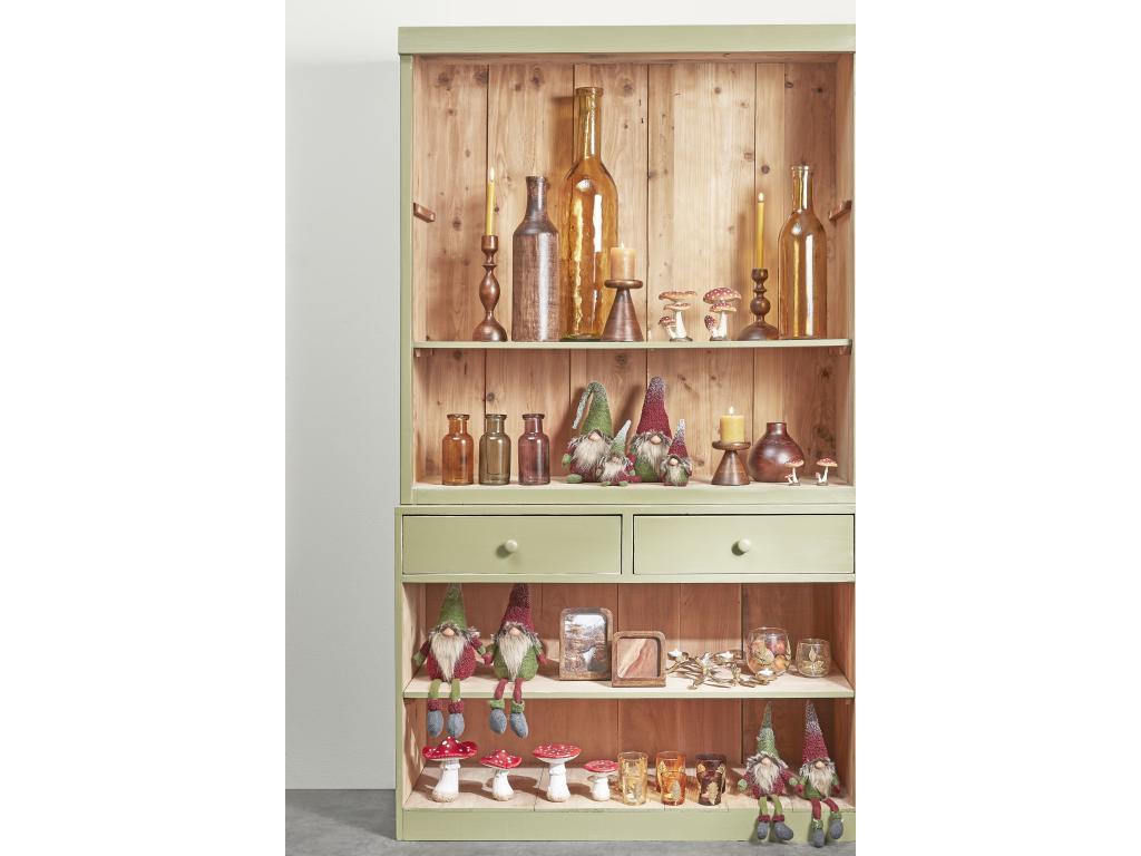 Botella decorativa de Vidrio reciclado - Ø15 x 50 - Ocre - RIOJA