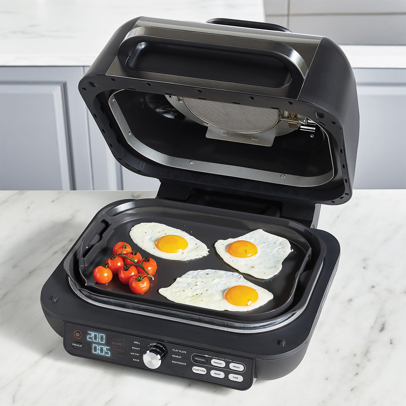 2 Interchangeable Grill Plates