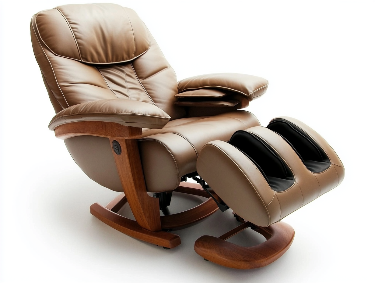 Sillón reclinable con reposapiés y configuraciones de masaje