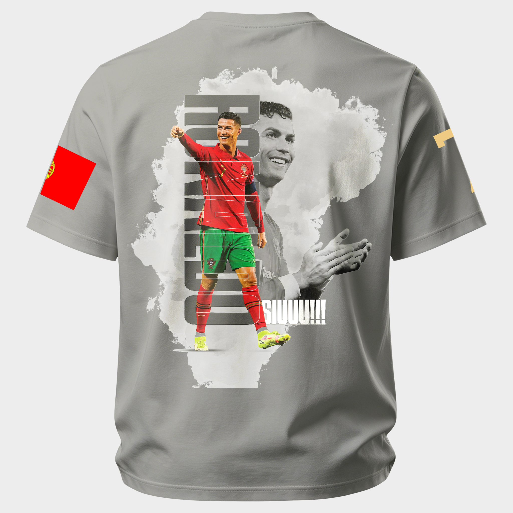 Football Superstar Iconic Goal Celebration Printed Unisex Oversized T-shirt
