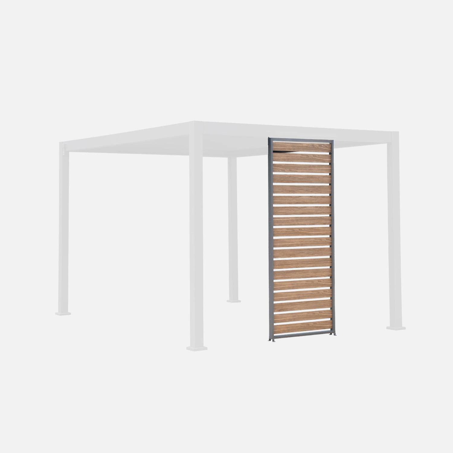 Triomphe persiana 1m - Persiana de 1m de aluminio efecto madera para pérgola
