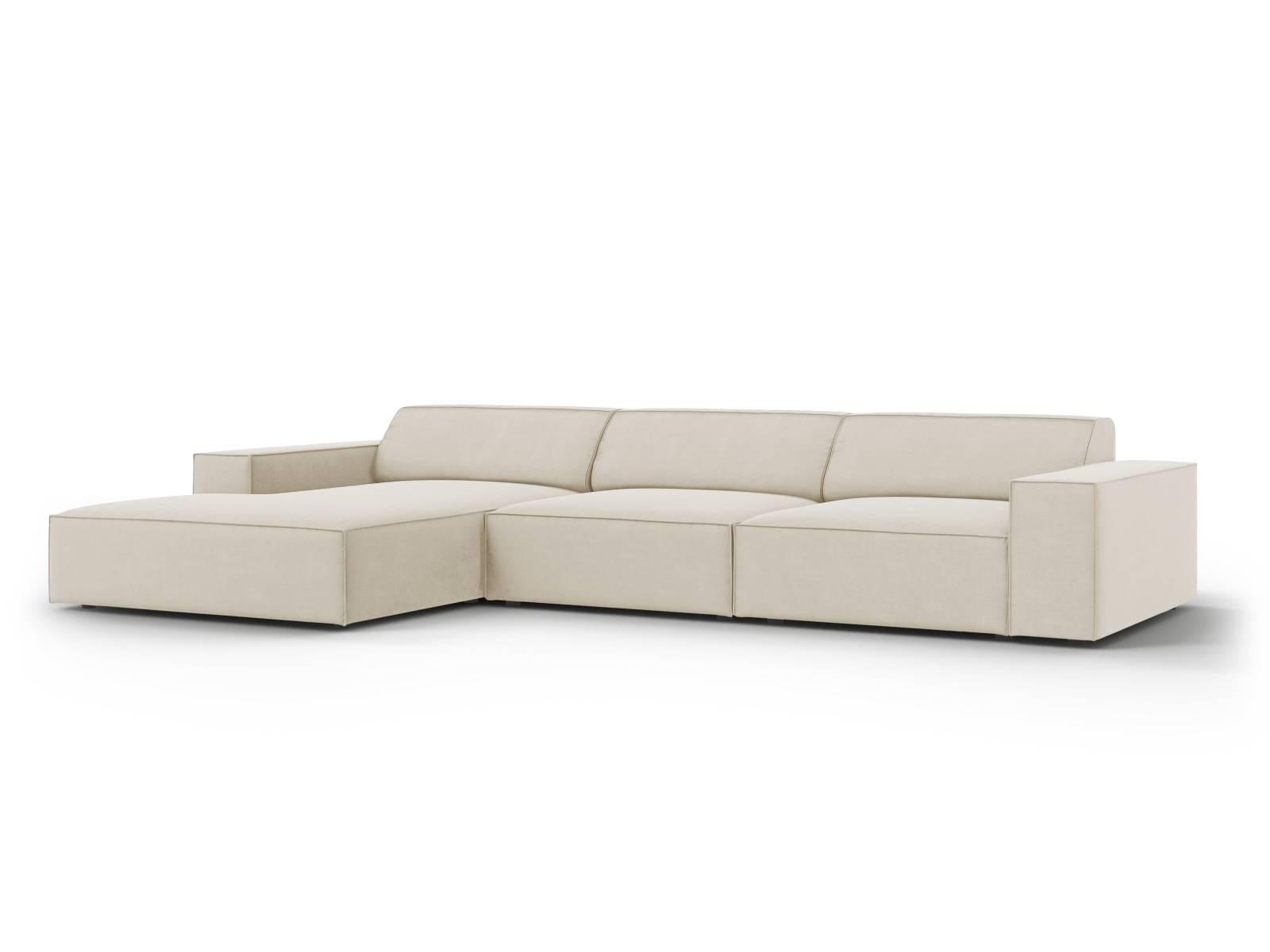 Micadoni 5-zits hoekbank Jodie velvet links