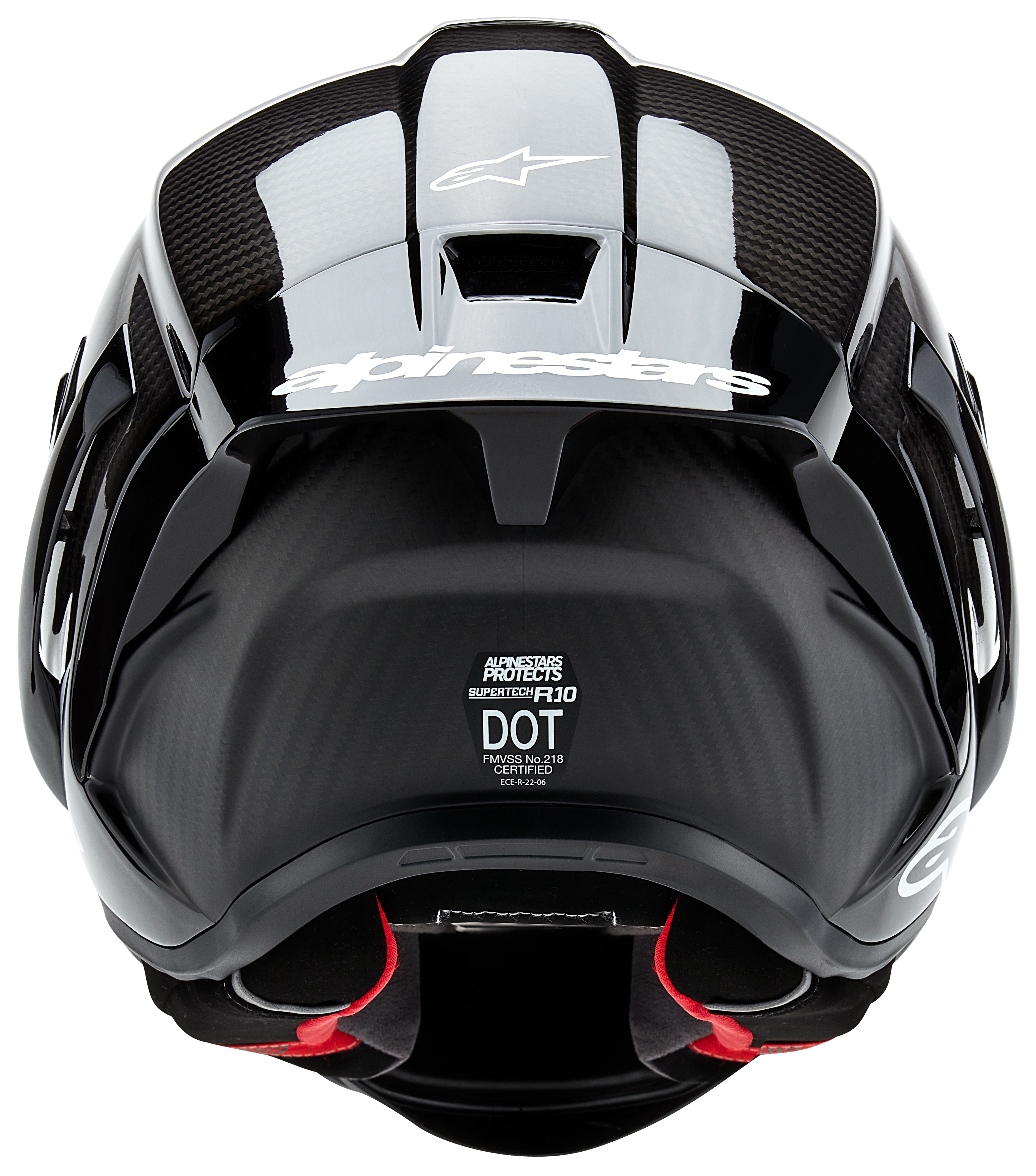 SportsBikeShop Alpinestars Supertech R10 Carbon Helmet Black Carbon / XS [Blemished - Very Good]