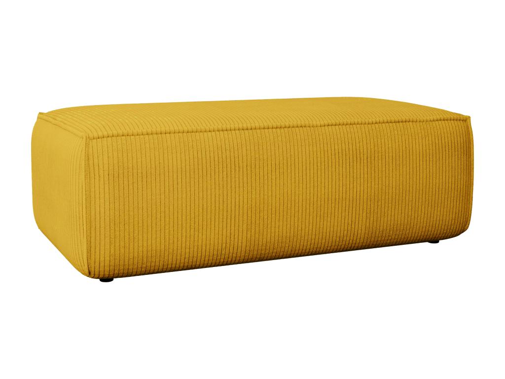 Puf de pana amarillo AMELIA