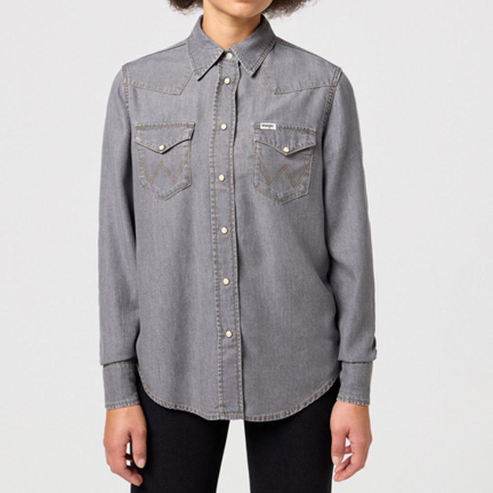 Wrangler - Chemise Regular - Gris