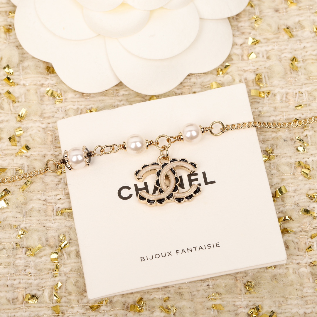 Chanel Black Lace CC Bracelet - Original Replica Club
