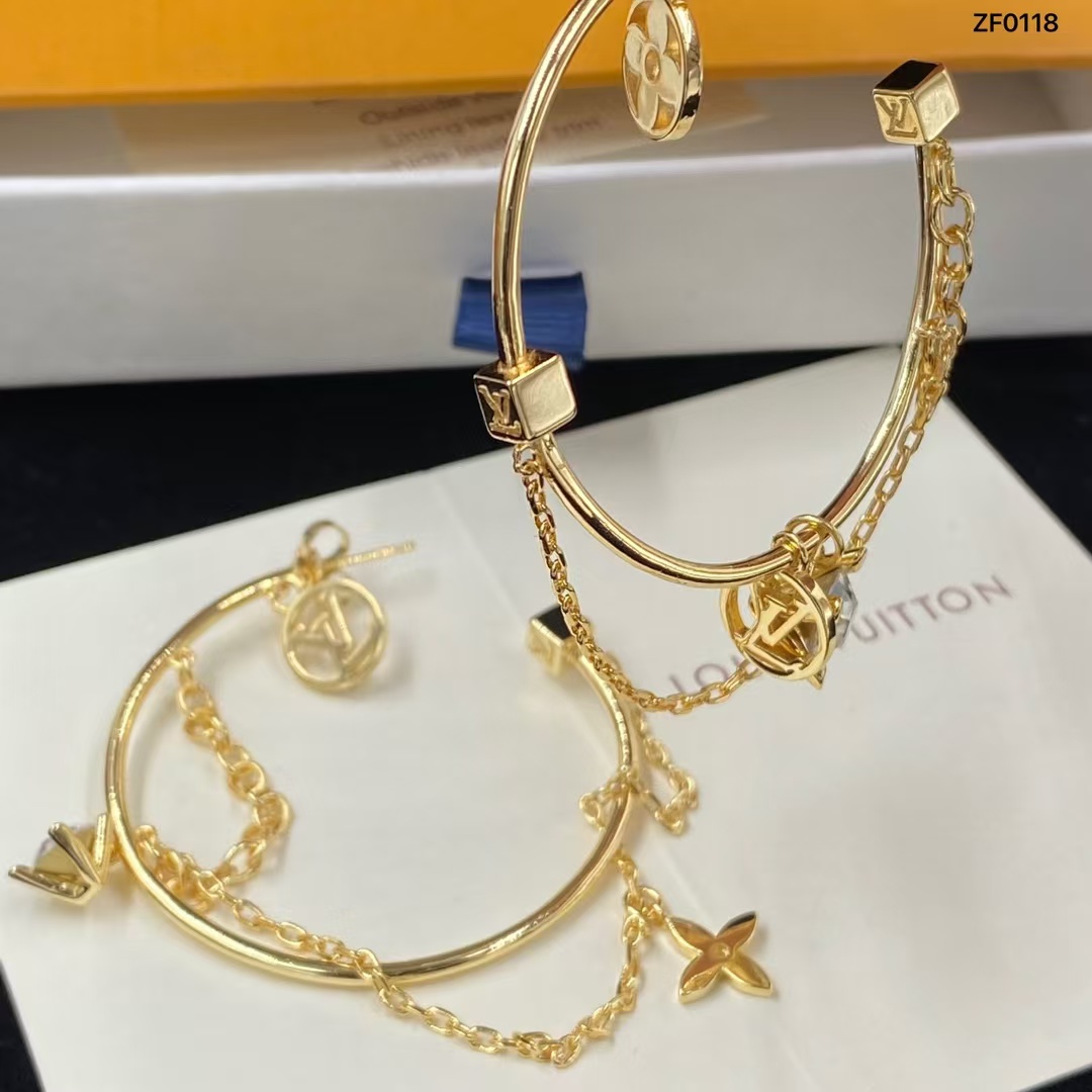 Louis Vuitton Large C Hoop Earrings - Original Replica Club