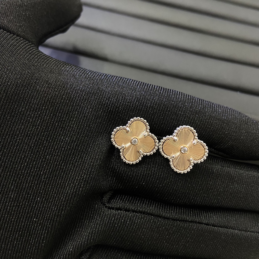 VCA Mixed Color Clover Earrings - Original Replica Club