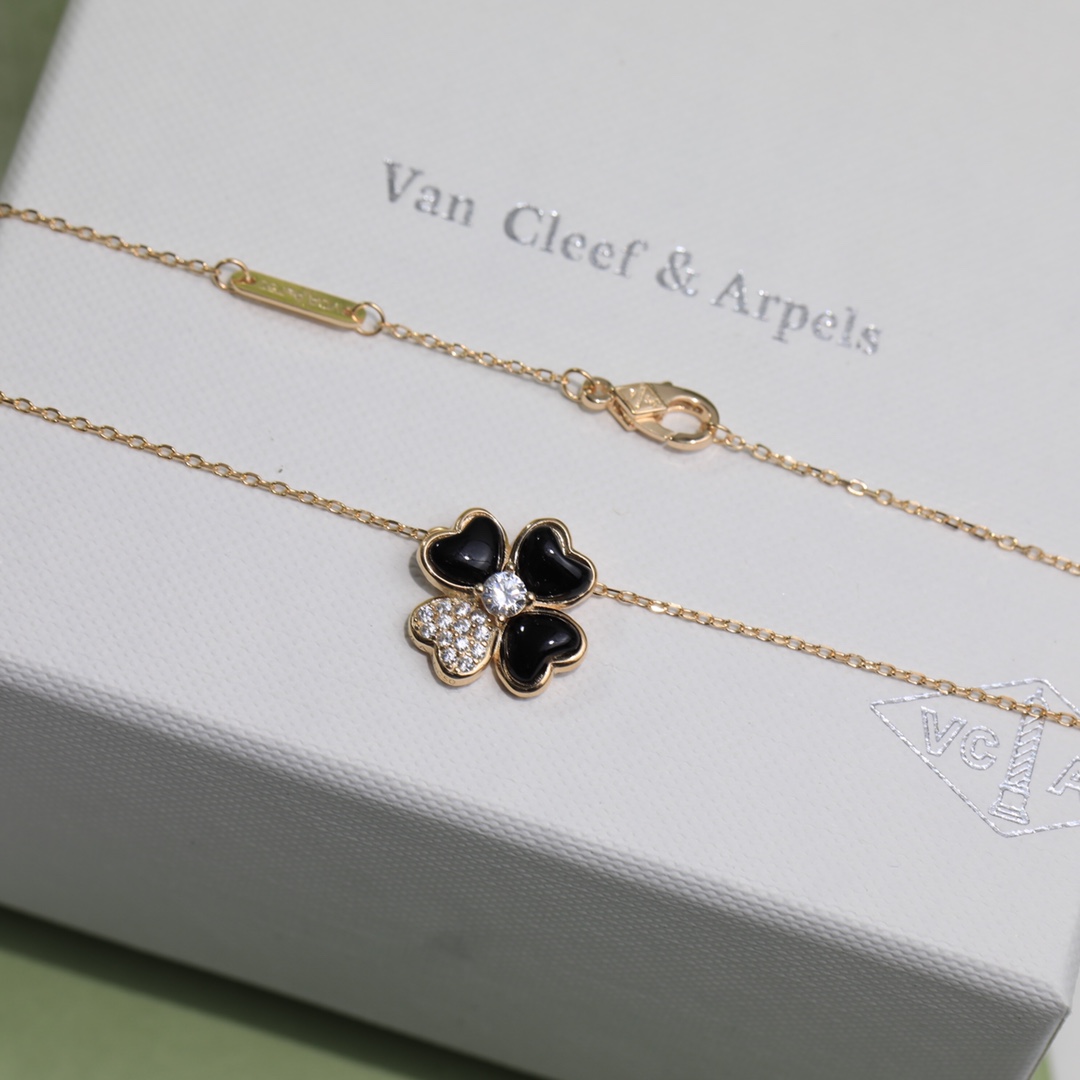 VCA Love Heart Clover Earrings Necklace - Original Replica Club