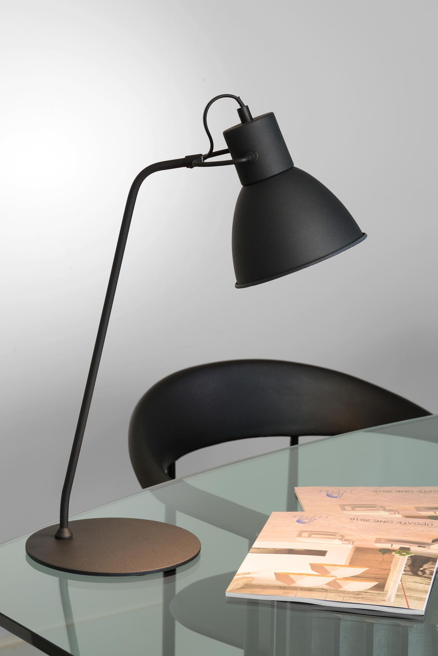 Lucide SHADI Bureaulamp - Zwart