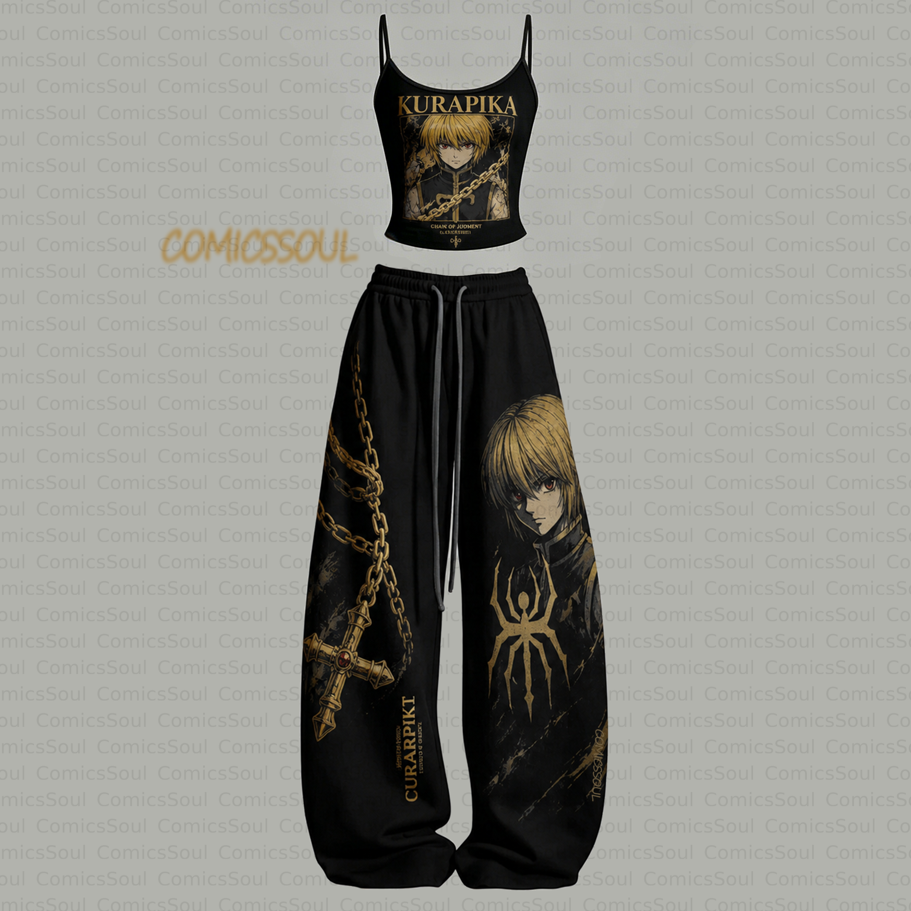 HUNTERxHUNTER Top & Elasticated Trousers Two-Piece Set