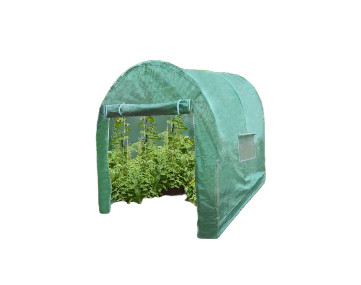 Politúnel con  stantería Galvanizada Puertas  Cultivo   PE Jardinería  Metálico Almacenamiento al Aire Libre   Jardín Decoratodo  flores  25mm de Diámetro | 4 x 2m