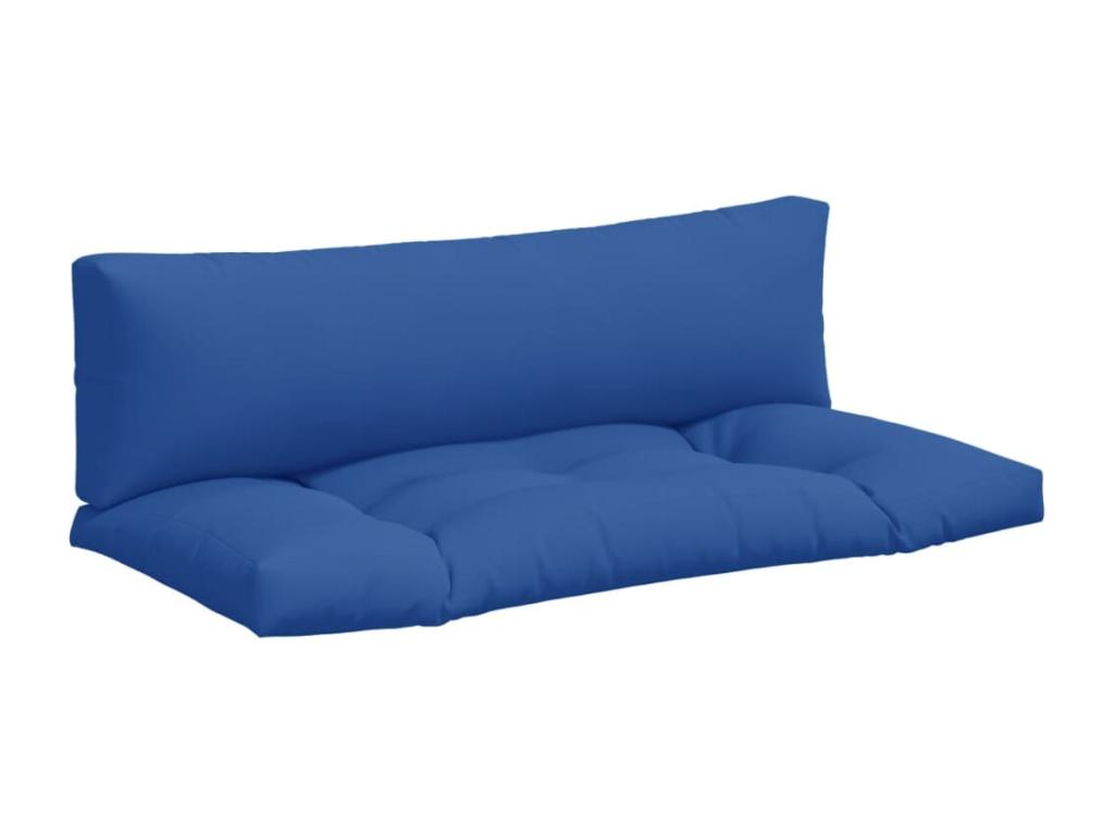 Cojines para palets 2 unidades tela azul