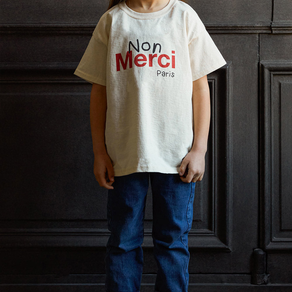 Merci - T-Shirt Enfant Non Merci 