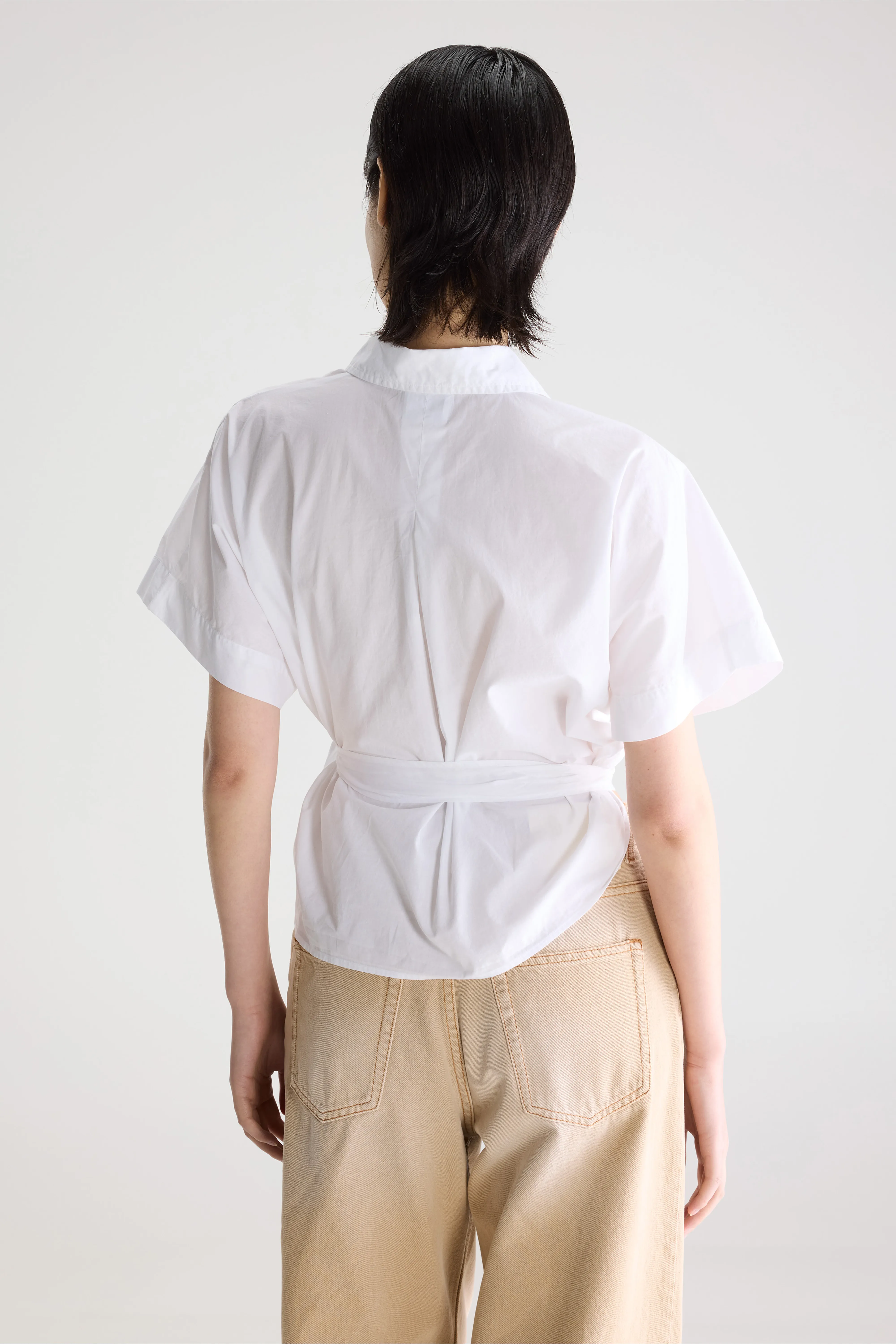 Bellerose Coral tie-up blouse (261 / W / WHITE)