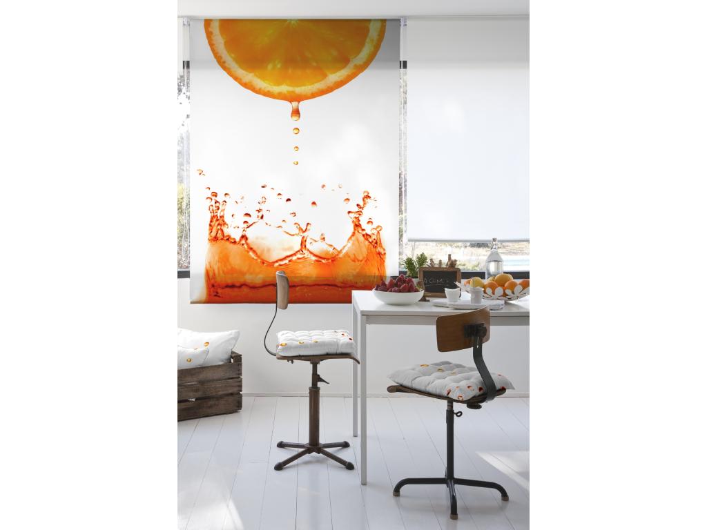 Hogarlujo | Estores Personalizados de COCINA | 130 x 180 cm (Ancho por Alto) Tamaño de Tela 127 x 175 cm | Modelo C-3043 Color Unico