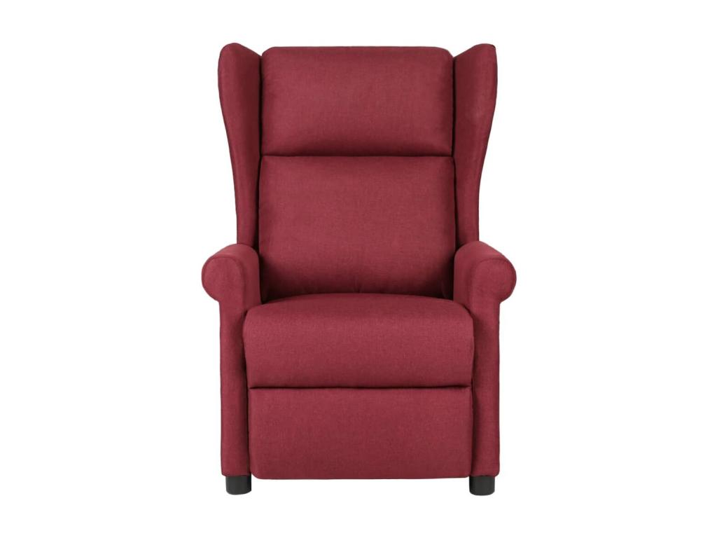 Sillón de masaje Tejido rojo burdeos