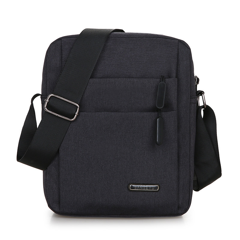 New foreign trade men's bag, Oxford cloth shoulder bag, crossbody bag, men's casual multi-compartment backpack, canvas business briefcase