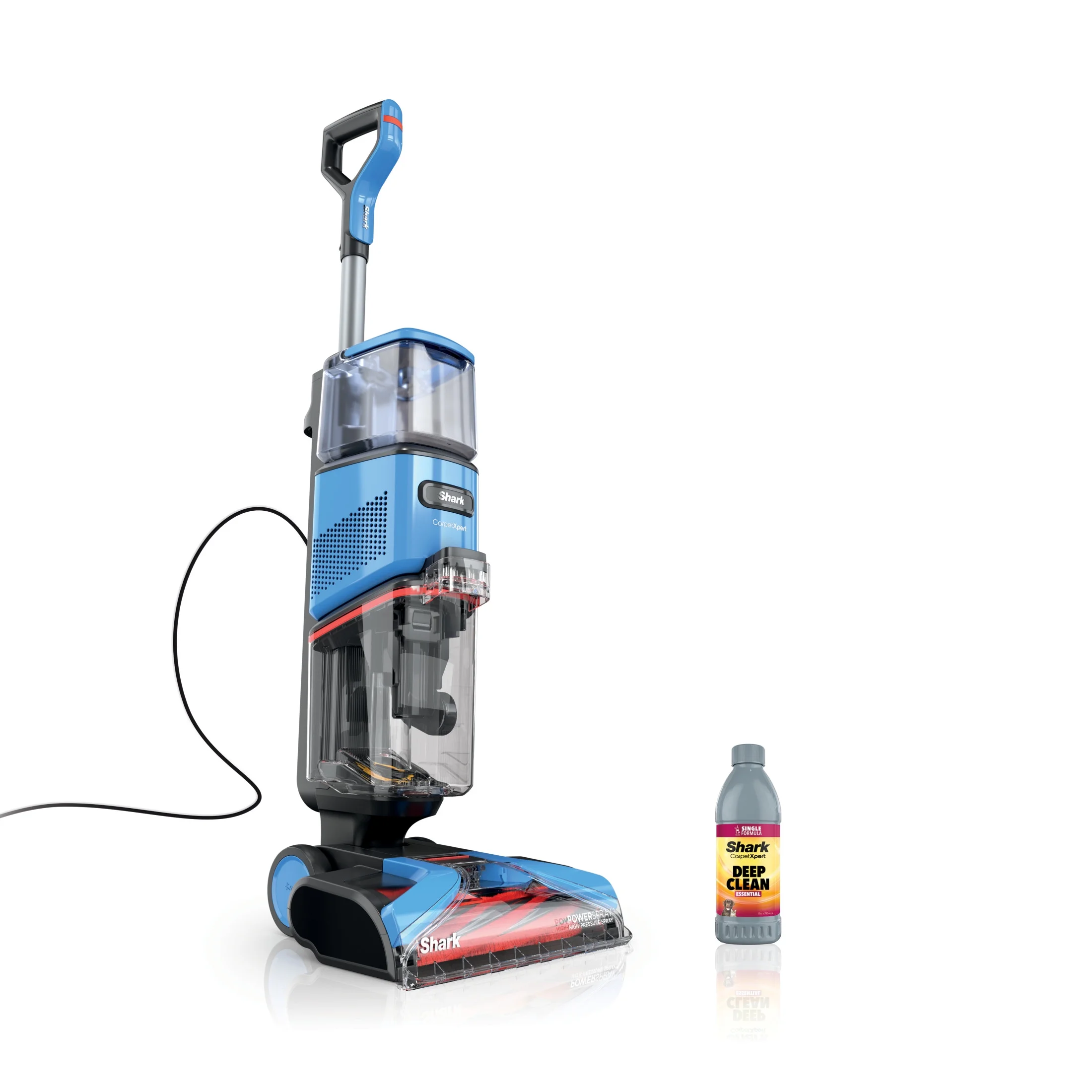 Shark? CarpetXpert? Upright Carpet & Area Rug Cleaner, Perfect for Pets, Lightweight & Powerful, Dirt, Grime, & Odor Removal, Carpet Shampooer, Cleaning Solution, Blue, EX121BRN - Image 2