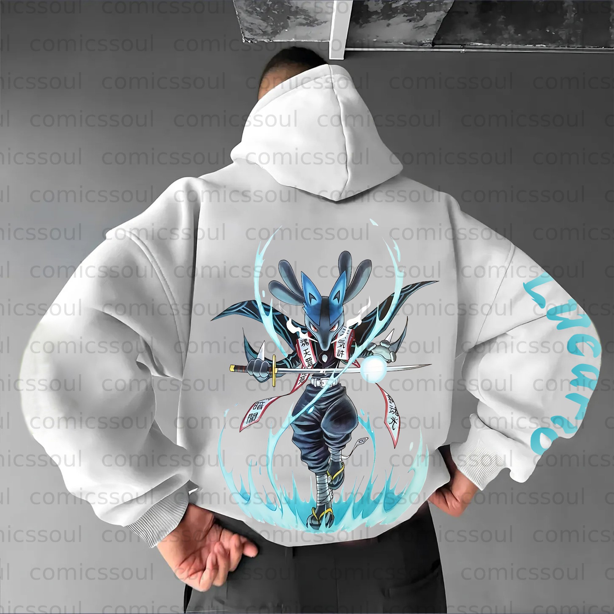 Unisex Anime Graphic Streetwear Vintage Plush Hoodie