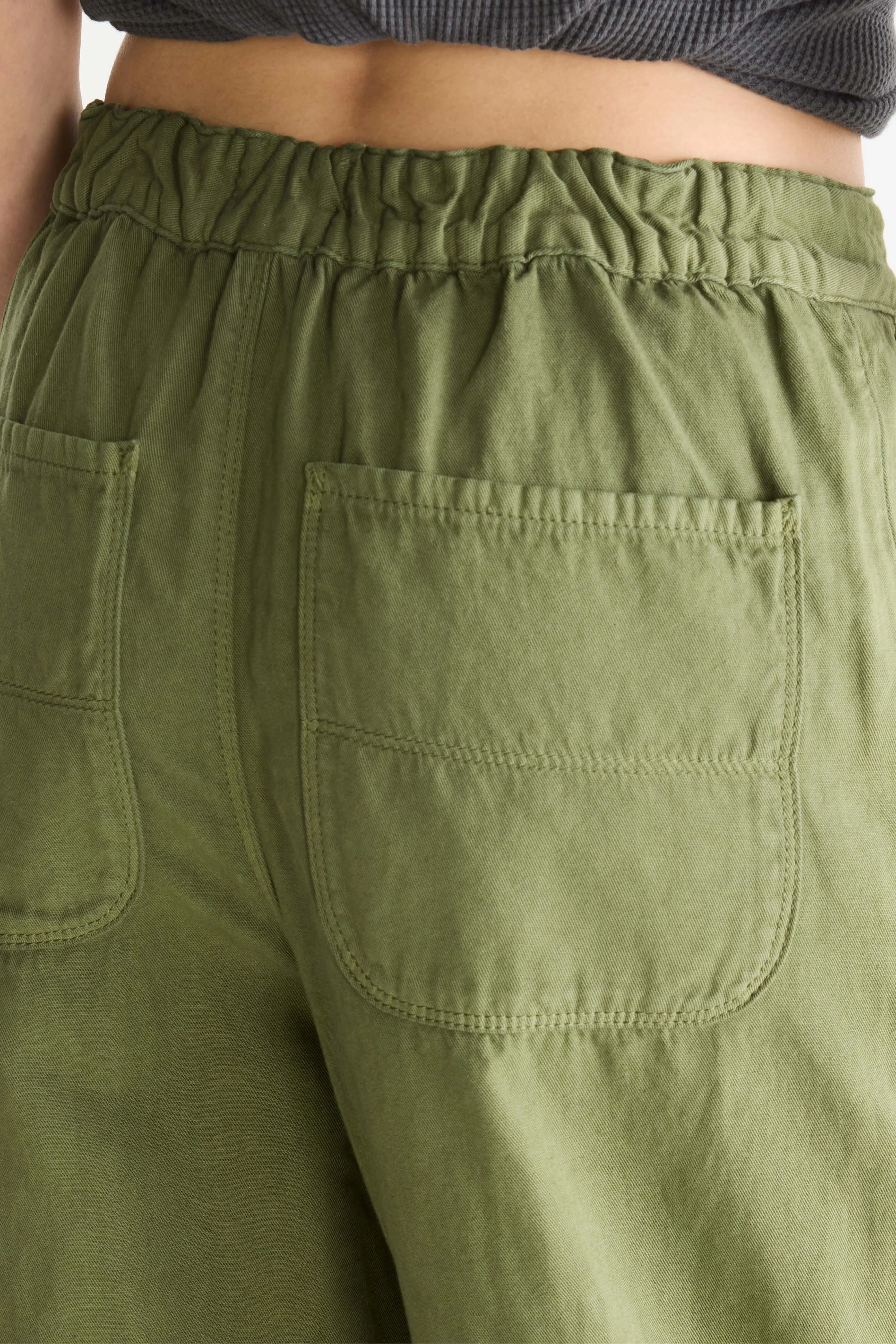 Bellerose Pasop relaxed khaki trousers (252 / W / ARMY)