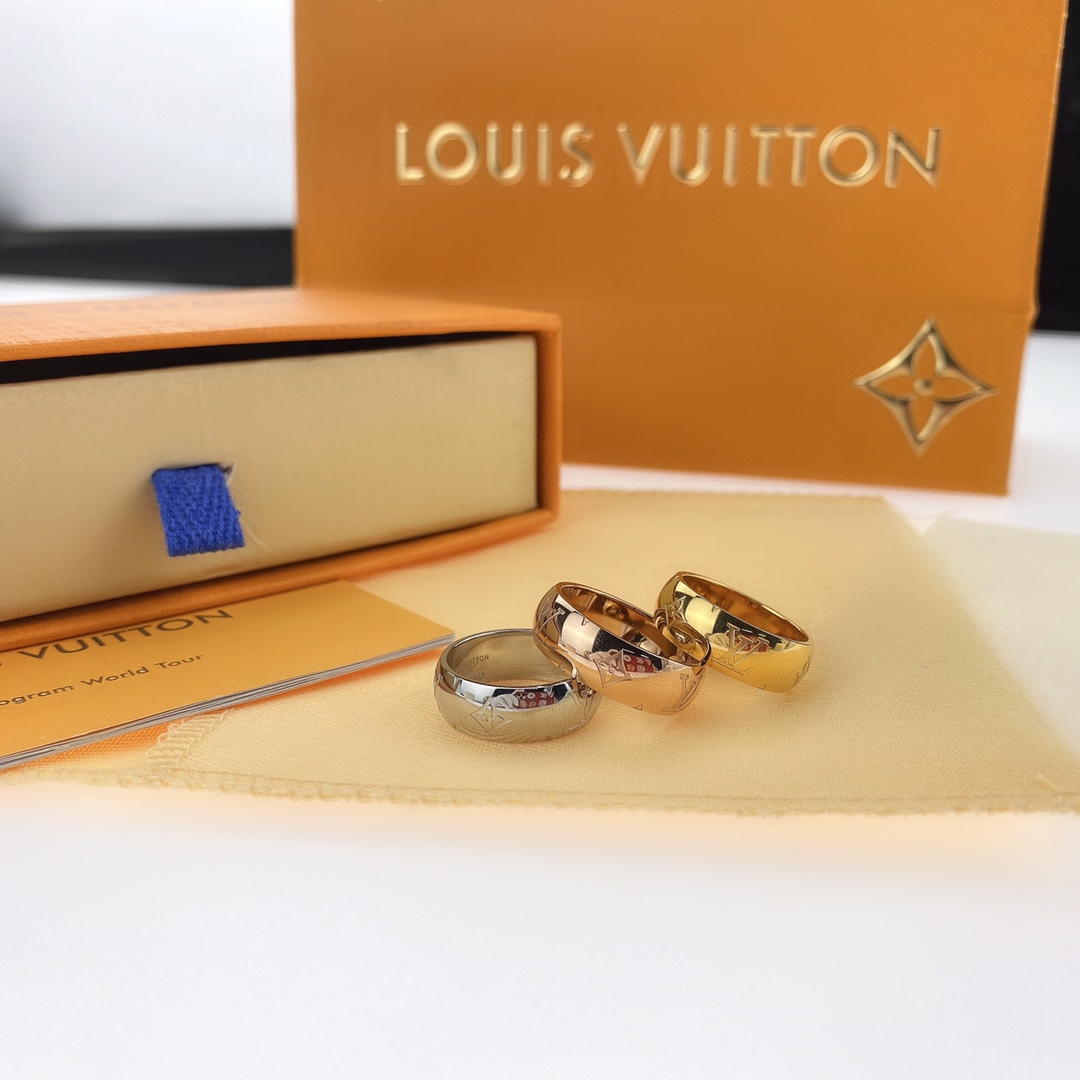 Louis Vuitton Monogram Men's Board Ring - Original Replica Club