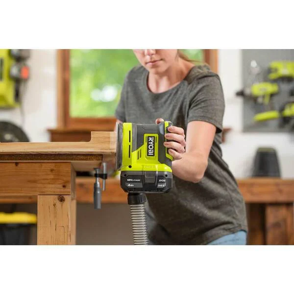 ONE+ 18V Cordless 2-Tool Combo Kit with Random Orbit Sander and Corner Cat Finish Sander (Tools Only) - Image 9