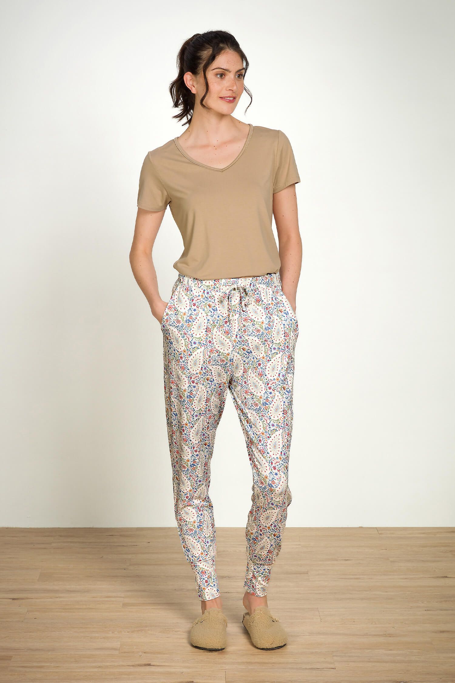 Bobien Long Trousers Kairi Bloom Blue