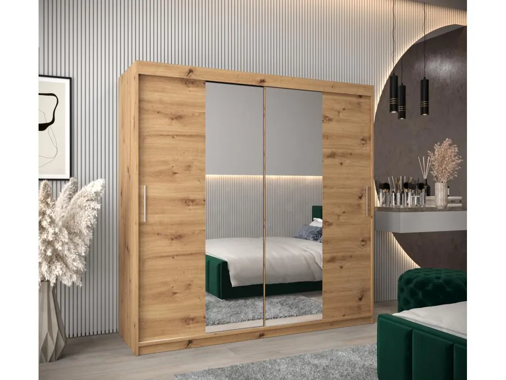 Armario Nidovia puertas correderas 200/200/62 2 puertas artisan/artisan ynh3260663
