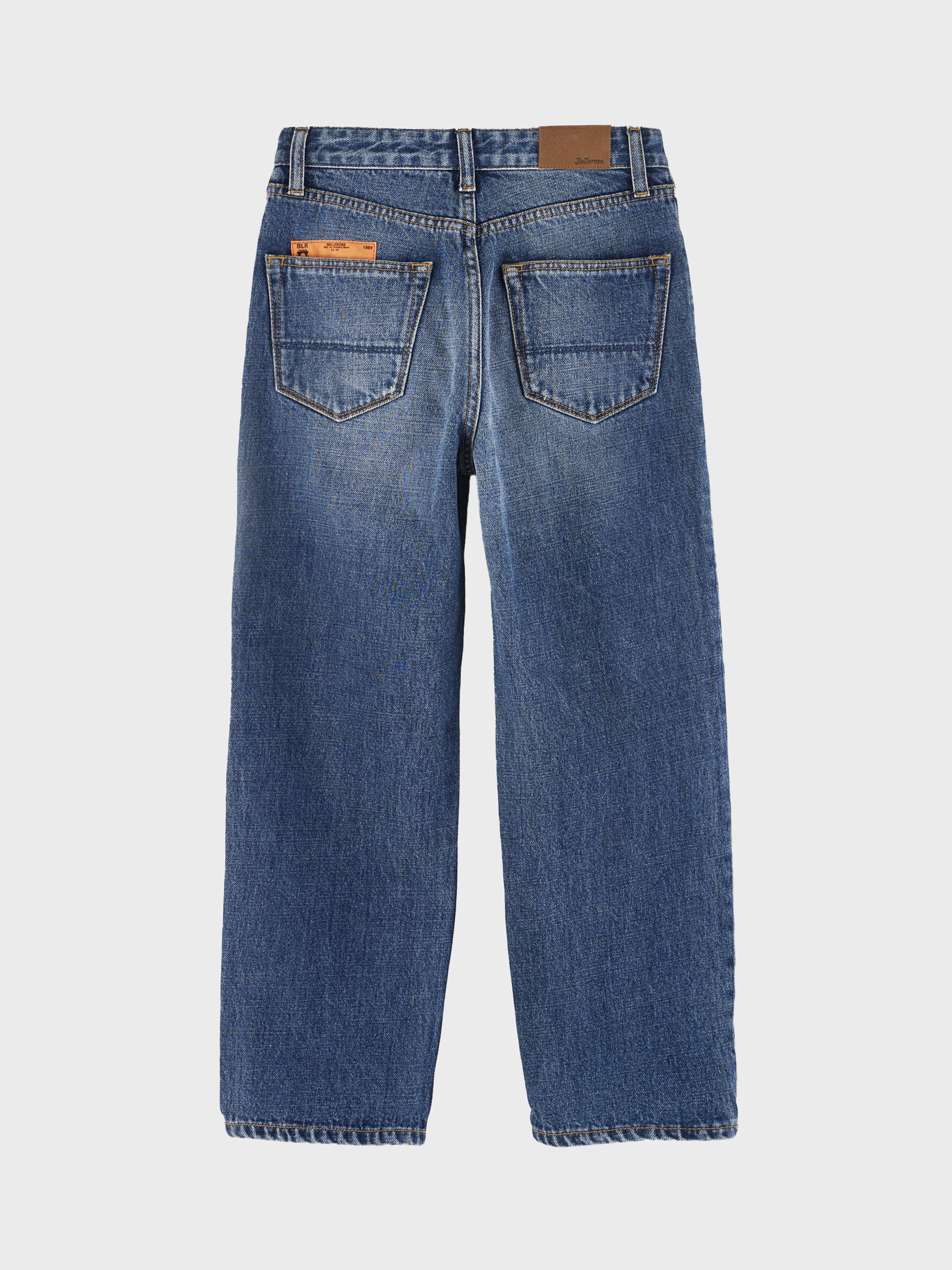 Bellerose Peters wide mid-blue jeans (242 / B / VINTAGE MD BLUE)