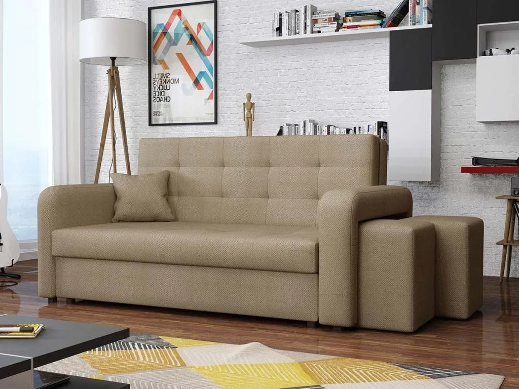 Sofá-cama Hogarve 158 Caja de ropa de cama 85x178x98cm iujb27870