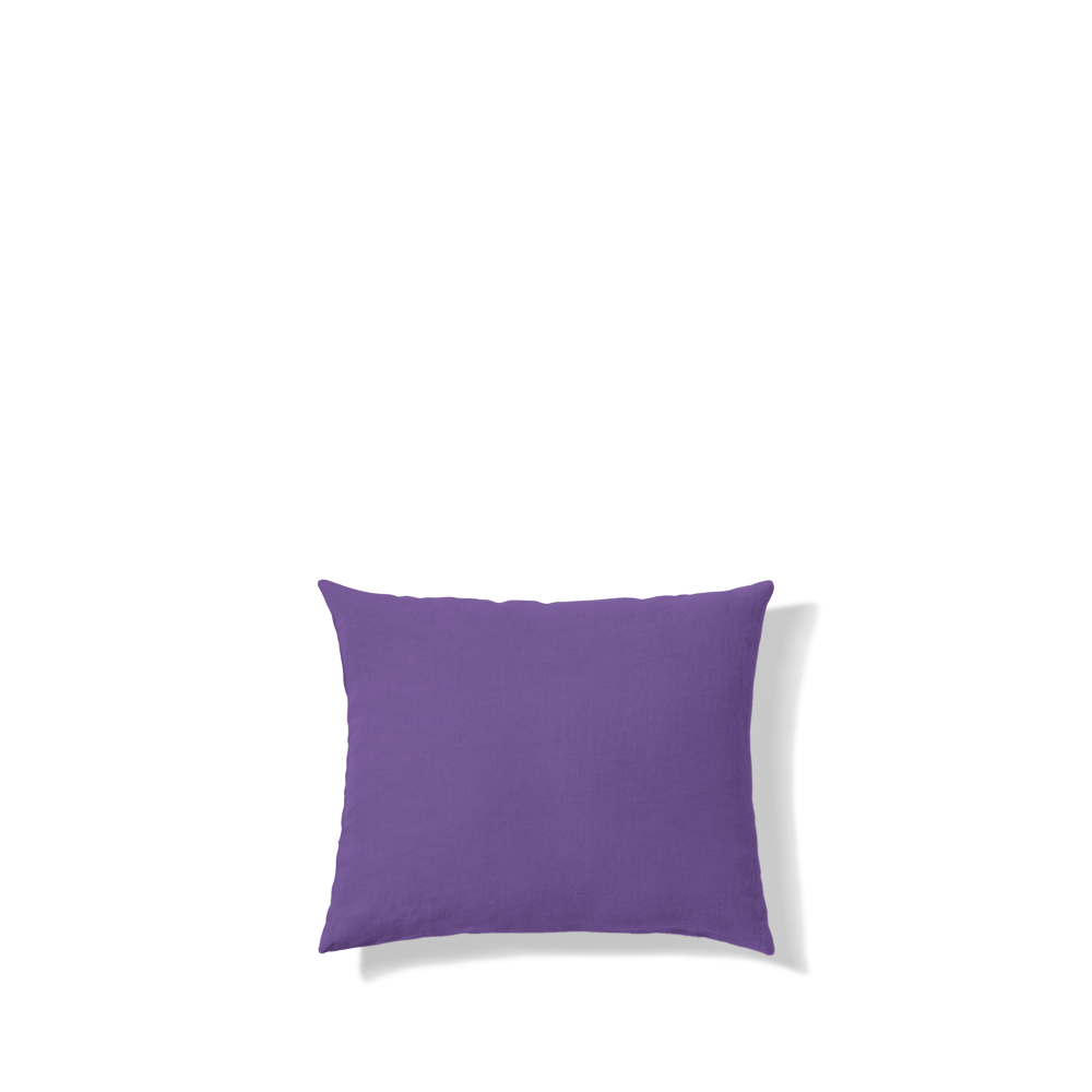 Taie d'oreiller en lin lavé - Violet Orage