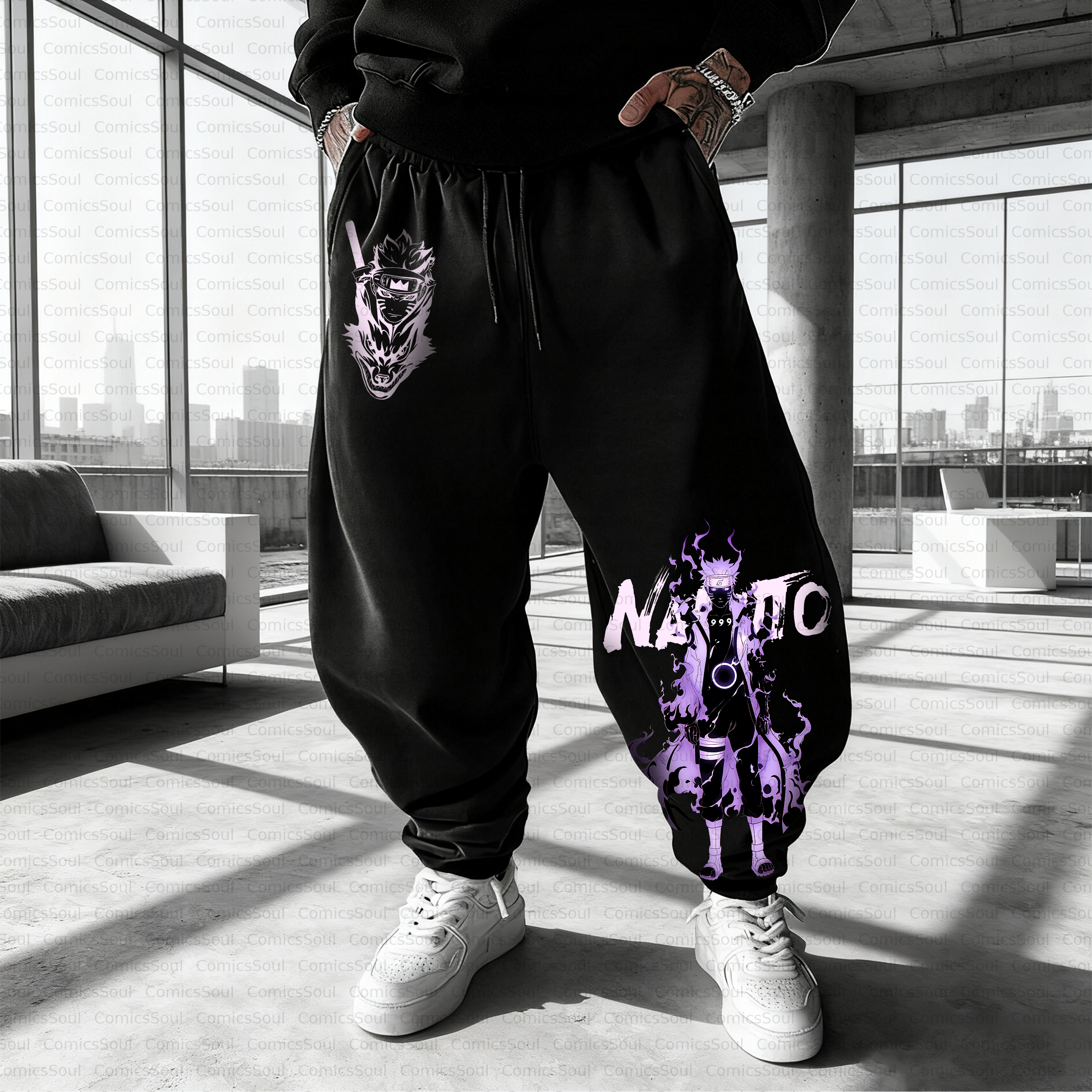 Unisex Casual Anime Streetwear Pant