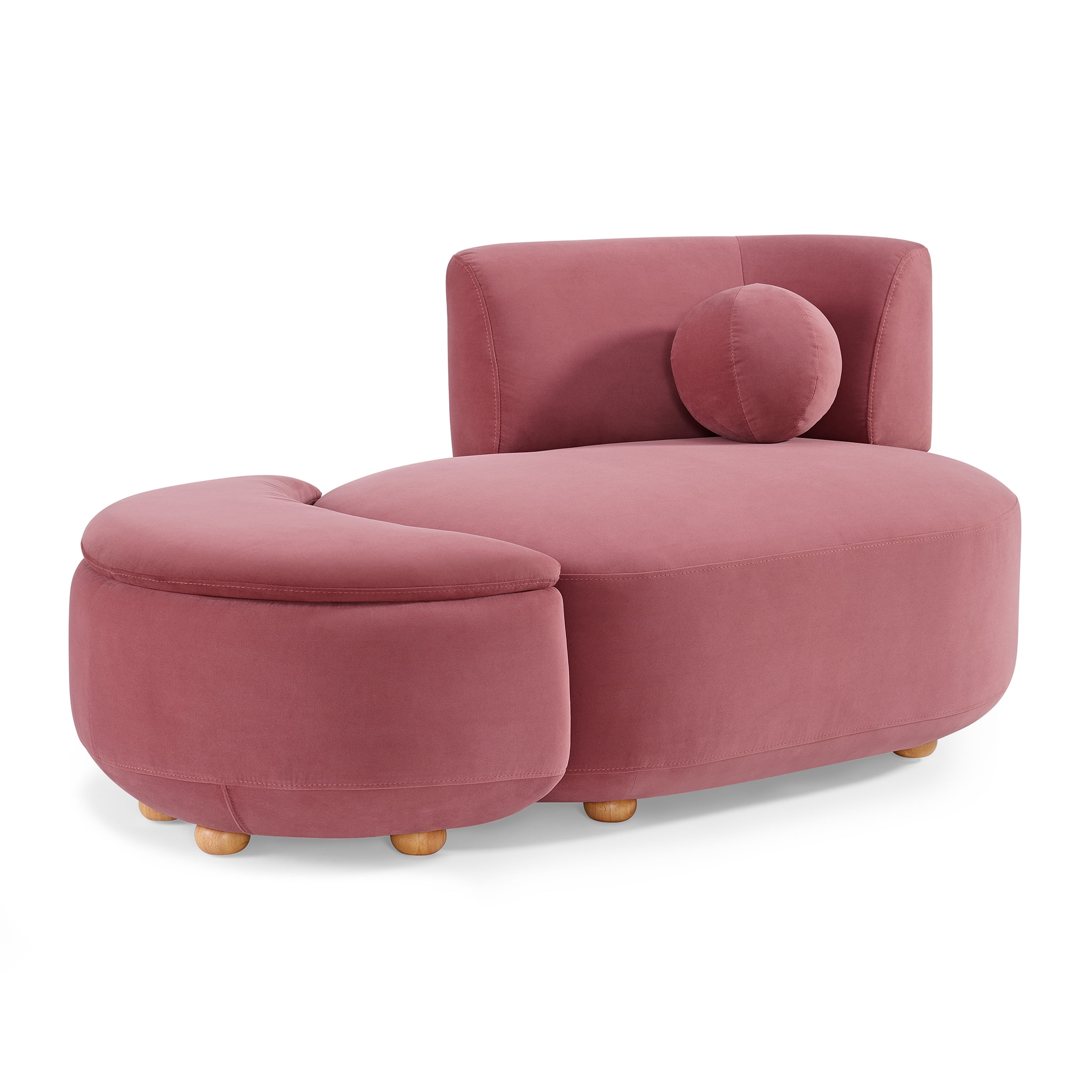 Better Homes & Gardens Juliet Modern Boucle Chaise & Storage Ottoman, Pearl - Image 27
