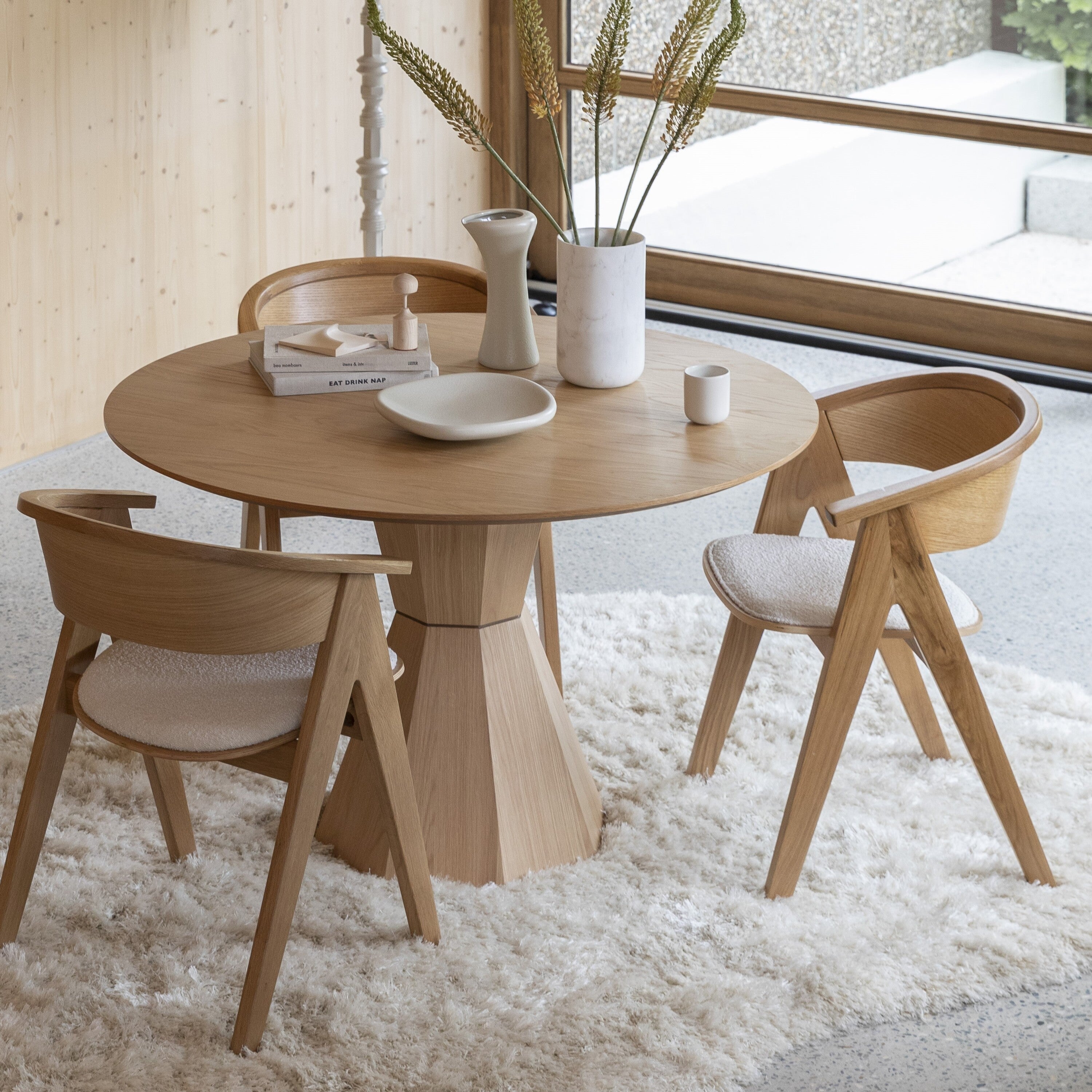 Zuiver Lotus Eettafel - Ø 120 cm - Eiken