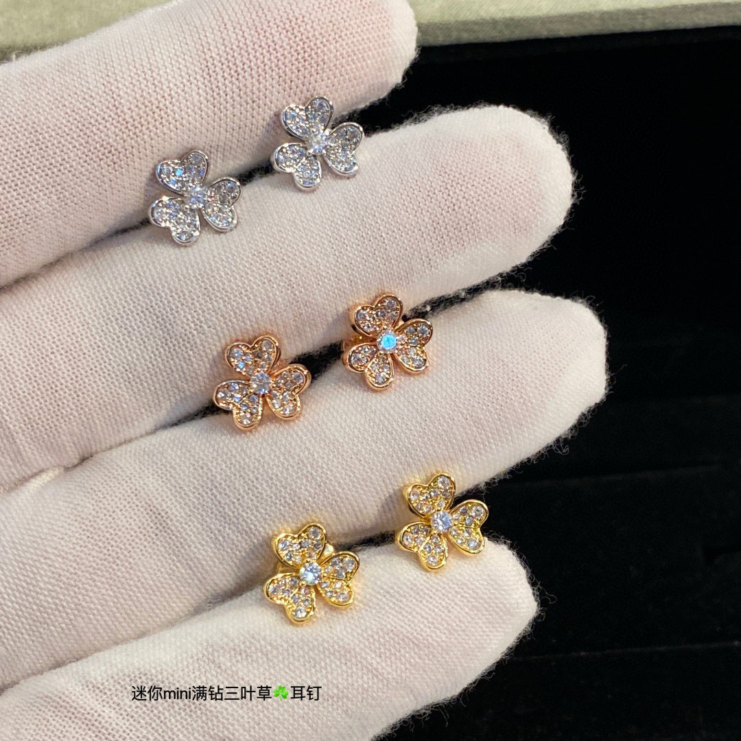 VCA Mini Frivole Earrings - 3 Colors Available - Original Replica Club