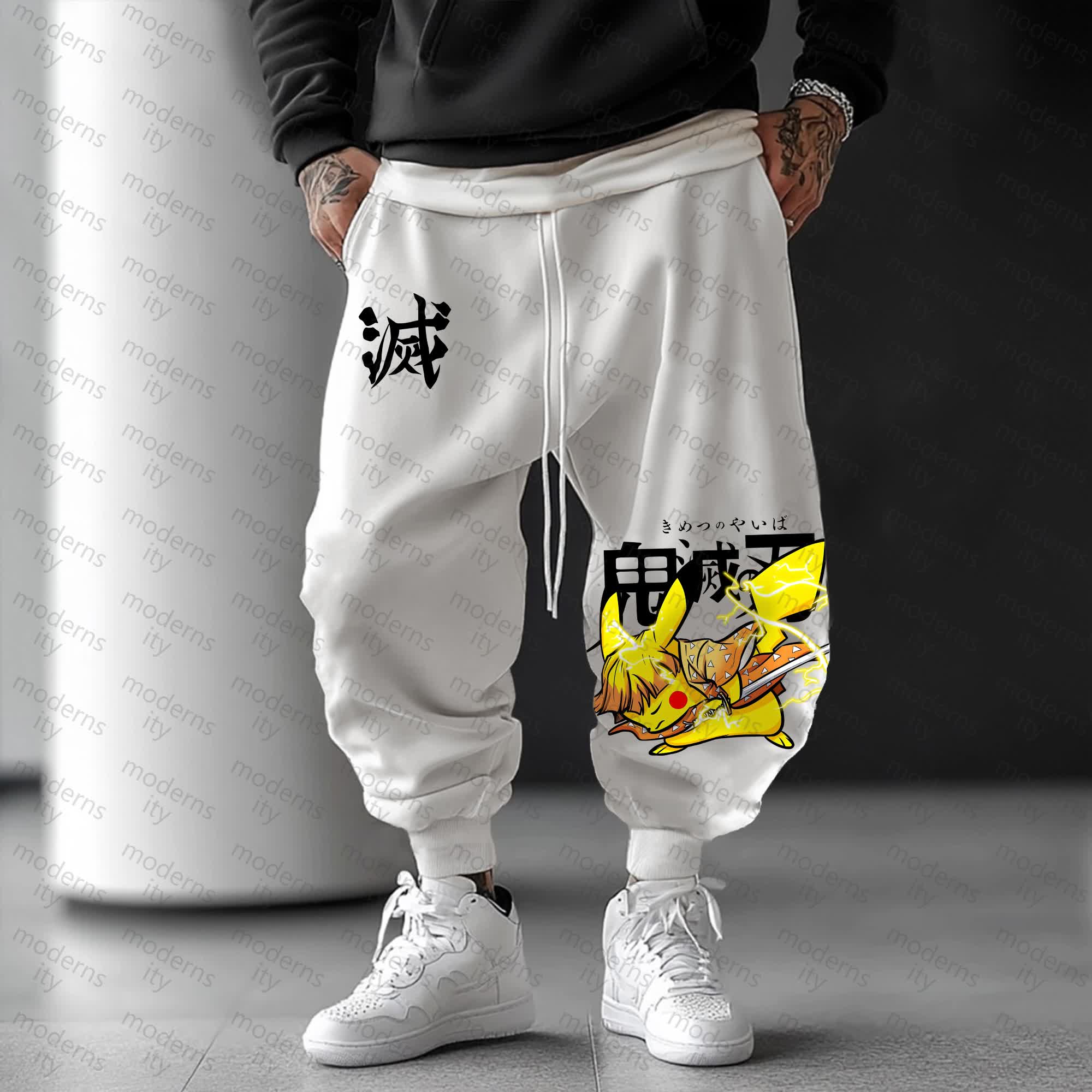 Unisex Anime Inspired Vintage Pants丨Comicssoul X Comicssoul
