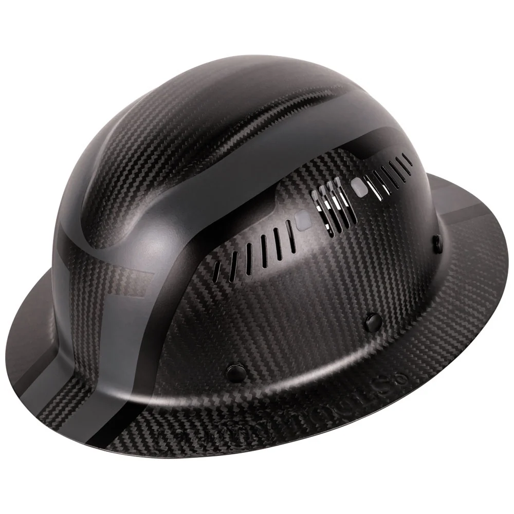 Klein Carbon Fiber Full Brim Hard Hat, Spartan Vented #60513 - KTF Painting Interior Exterior