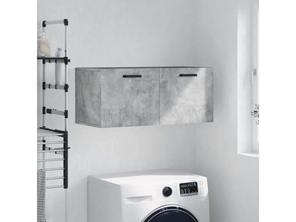 Patriciabaezcasa Armario de pared Patriciabaezcasa ingeniería gris hormigón 80x36.5x35 cm